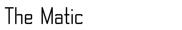The Matic font preview